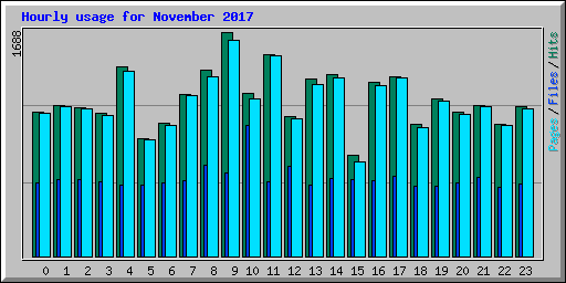 Hourly usage for November 2017