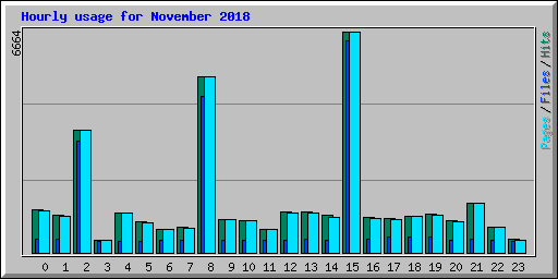 Hourly usage for November 2018