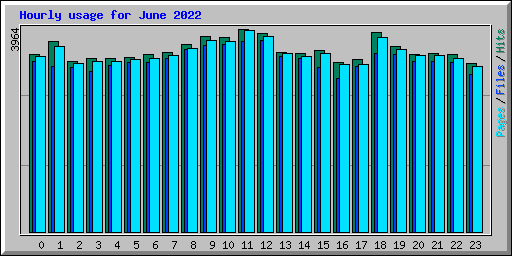 Hourly usage for June 2022