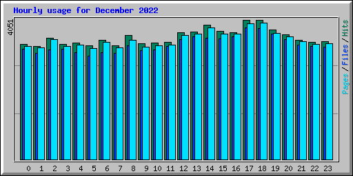 Hourly usage for December 2022