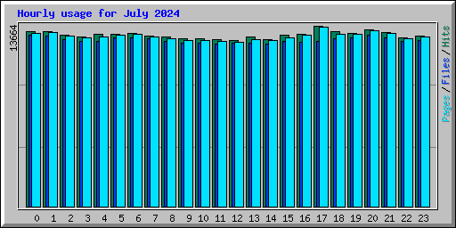 Hourly usage for July 2024