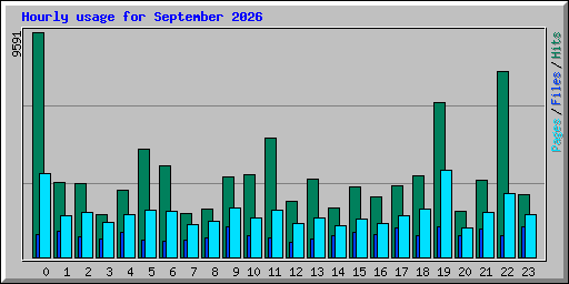 Hourly usage for September 2026