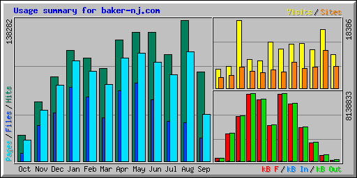 Usage summary for baker-nj.com